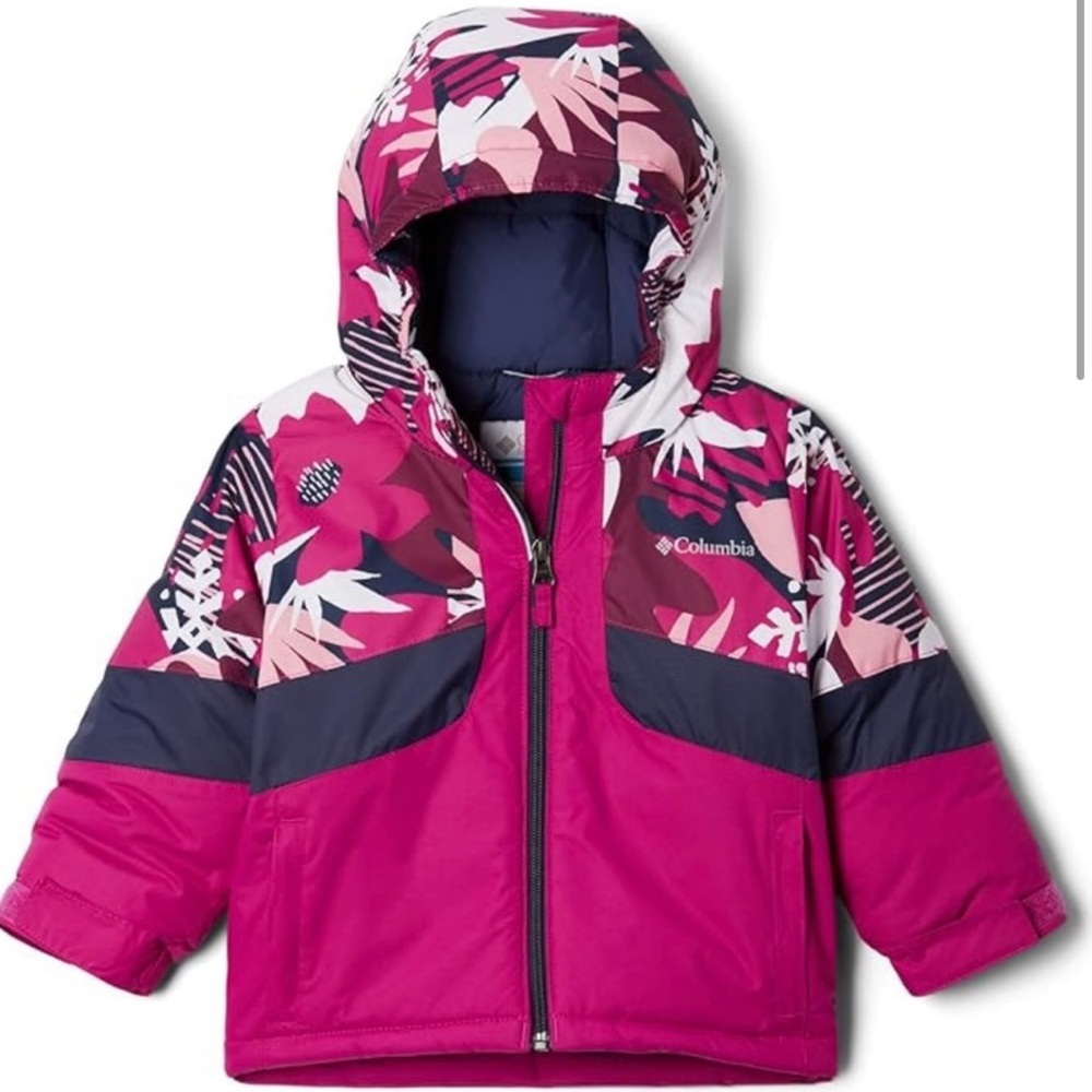 Columbia Horizon Ride II Jacket Waterproof Wild Fuchsia Girls Size 3T